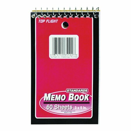 TOP FLIGHT Memo Book Asst 60Ct 4610618